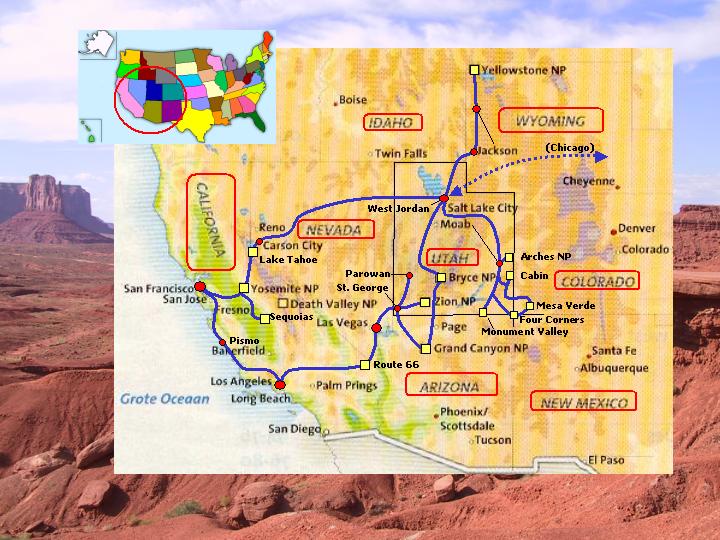 Usa Map Las Vegas
